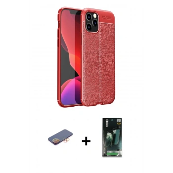 MARSİLYAN™- iPhone 12 Pro Max Kılıf Doruk Klasik Özel Seri - Siyah 360 Mat Full Body Arka Koruyucu + Renkli Kamera Lens Koruma Cam - TU