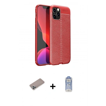 MARSİLYAN™- iPhone 12 Pro Max Kılıf Doruk Klasik Özel Seri - Siyah Joko Magic 5D Cam + Shine Kamera Lens Koruma Cam - SABE