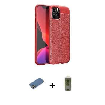 MARSİLYAN™- iPhone 12 Pro Max Kılıf Doruk Klasik Özel Seri - Siyah Joko Magic 5D Hayalet Cam + Shine Kamera Lens Koruma Cam - GD