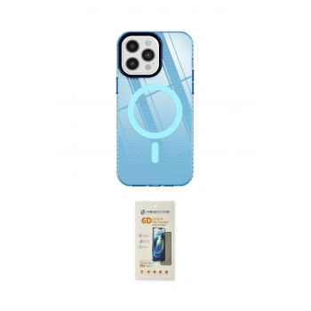 MARSİLYAN™- iPhone 12 Pro Max Kılıf Doruk Prime - Siyah 6D Mat Seramik Hayalet Nano Ekran Koruyucu