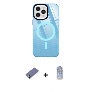 MARSİLYAN™- iPhone 12 Pro Max Kılıf Doruk Prime - Siyah Joko Magic 5D Cam + Metal Kamera Lens Koruma Cam - GD