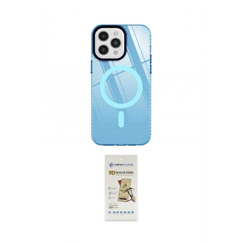 MARSİLYAN™- iPhone 12 Pro Max Kılıf Doruk Prime - Siyah Mat Seramik Nano Ekran Koruyucu