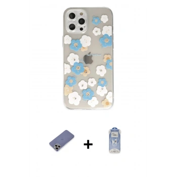 MARSİLYAN™- iPhone 12 Pro Max Kılıf Eksen Asil Prime - Siyah Joko Magic 5D Cam + Metal Kamera Lens Koruma Cam - GD
