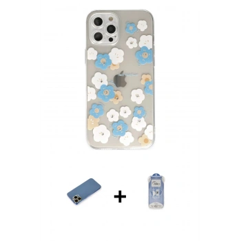 MARSİLYAN™- iPhone 12 Pro Max Kılıf Eksen Asil Prime - Siyah Joko Magic 5D Cam + Shine Kamera Lens Koruma Cam - GD