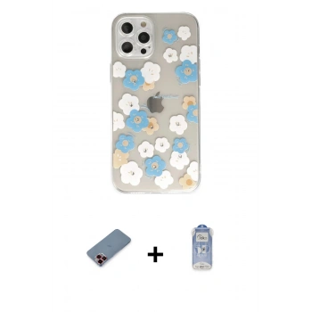 MARSİLYAN™- iPhone 12 Pro Max Kılıf Eksen Asil Prime - Siyah Joko Magic 5D Cam + Metal Kamera Lens Koruma Cam - KI