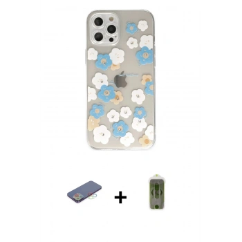 MARSİLYAN™- iPhone 12 Pro Max Kılıf Eksen Asil Prime - Siyah Joko Magic 5D Hayalet Cam + Renkli Kamera Lens Koruma Cam - MI