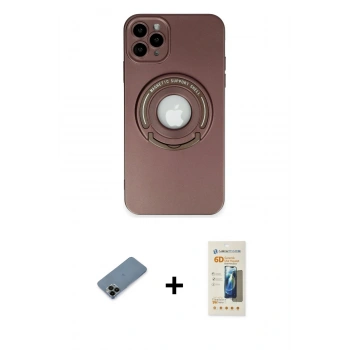 MARSİLYAN™- iPhone 12 Pro Max Kılıf Eksen Klasik Prime - Siyah 6D Mat Seramik Hayalet Nano Ekran Koruyucu + Shine Kamera Lens Koruma Cam - SH