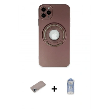 MARSİLYAN™- iPhone 12 Pro Max Kılıf Eksen Klasik Prime - Siyah Joko Magic 5D Cam + Shine Kamera Lens Koruma Cam - SABE