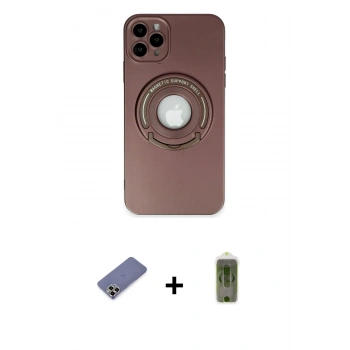 MARSİLYAN™- iPhone 12 Pro Max Kılıf Eksen Klasik Prime - Siyah Joko Magic 5D Hayalet Cam + Metal Kamera Lens Koruma Cam - GD