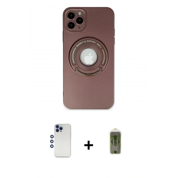 MARSİLYAN™- iPhone 12 Pro Max Kılıf Eksen Klasik Prime - Siyah Joko Magic 5D Hayalet Cam + Shine Kamera Lens - LT