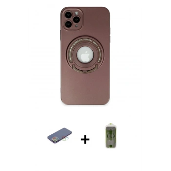 MARSİLYAN™- iPhone 12 Pro Max Kılıf Eksen Klasik Prime - Siyah Joko Magic 5D Hayalet Cam + Renkli Kamera Lens Koruma Cam - MI