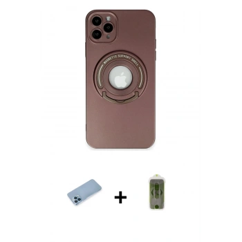 MARSİLYAN™- iPhone 12 Pro Max Kılıf Eksen Klasik Prime - Siyah Joko Magic 5D Hayalet Cam + Shine Kamera Lens Koruma Cam - MI
