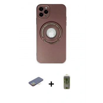 MARSİLYAN™- iPhone 12 Pro Max Kılıf Eksen Klasik Prime - Siyah Joko Magic 5D Hayalet Cam + Renkli Kamera Lens Koruma Cam - SI
