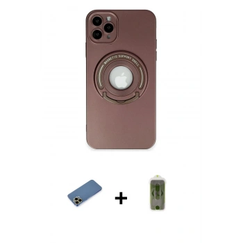 MARSİLYAN™- iPhone 12 Pro Max Kılıf Eksen Klasik Prime - Siyah Joko Magic 5D Hayalet Cam + Shine Kamera Lens Koruma Cam - GD