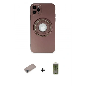 MARSİLYAN™- iPhone 12 Pro Max Kılıf Eksen Klasik Prime - Siyah Joko Magic 5D Hayalet Cam + Shine Kamera Lens Koruma Cam - SABE