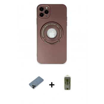 MARSİLYAN™- iPhone 12 Pro Max Kılıf Eksen Klasik Prime - Siyah Joko Magic 5D Hayalet Cam + Shine Kamera Lens Koruma Cam - SH