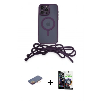 MARSİLYAN™- iPhone 12 Pro Max Kılıf Eksen Özel Seri - Şeffaf Temperli Cam Ekran Koruyucu + Renkli Kamera Lens Koruma Cam - TU