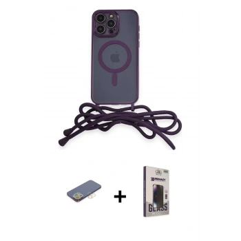 MARSİLYAN™- iPhone 12 Pro Max Kılıf Eksen Özel Seri - Siyah Bilvis Hayalet Cam Ekran Koruyucu + Renkli Kamera Lens Koruma Cam - SI