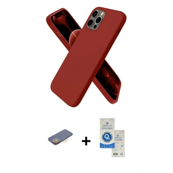 MARSİLYAN™- iPhone 12 Pro Max Kılıf Kozmos Yansıma Özel Seri - Şeffaf Royal Nano Ekran Koruyucu + Renkli Kamera Lens Koruma Cam - SI