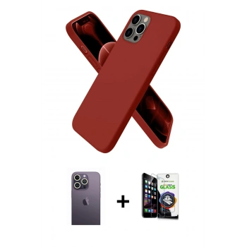 MARSİLYAN™- iPhone 12 Pro Max Kılıf Kozmos Yansıma Özel Seri - Şeffaf Temperli Cam Ekran Koruyucu + Neon Fosforlu Kamera Lens - BZ