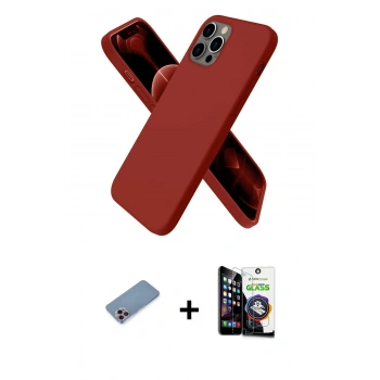 MARSİLYAN™- iPhone 12 Pro Max Kılıf Kozmos Yansıma Özel Seri - Şeffaf Temperli Cam Ekran Koruyucu + Shine Kamera Lens Koruma Cam - PE