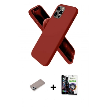 MARSİLYAN™- iPhone 12 Pro Max Kılıf Kozmos Yansıma Özel Seri - Şeffaf Temperli Cam Ekran Koruyucu + Shine Kamera Lens Koruma Cam - SABE