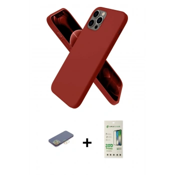 MARSİLYAN™- iPhone 12 Pro Max Kılıf Kozmos Yansıma Özel Seri - Siyah 20D Premium Cam Ekran Koruyucu + Renkli Kamera Lens Koruma Cam - SI