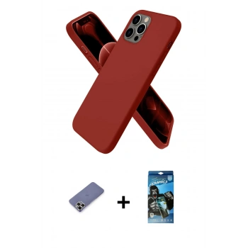 MARSİLYAN™- iPhone 12 Pro Max Kılıf Kozmos Yansıma Özel Seri - Siyah 34D Izgaralı Cam + Metal Kamera Lens Koruma Cam - GD