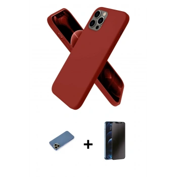 MARSİLYAN™- iPhone 12 Pro Max Kılıf Kozmos Yansıma Özel Seri - Siyah 3D Antistatik Hayalet Cam Ekran Koruyucu + Shine Kamera Lens Koruma Cam - GD