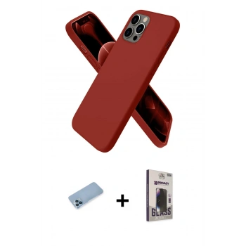 MARSİLYAN™- iPhone 12 Pro Max Kılıf Kozmos Yansıma Özel Seri - Siyah Bilvis Hayalet Cam Ekran Koruyucu + Shine Kamera Lens Koruma Cam - MI