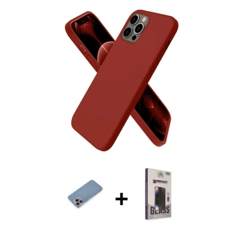 MARSİLYAN™- iPhone 12 Pro Max Kılıf Kozmos Yansıma Özel Seri - Siyah Bilvis Hayalet Cam Ekran Koruyucu + Shine Kamera Lens Koruma Cam - PE
