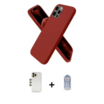 MARSİLYAN™- iPhone 12 Pro Max Kılıf Kozmos Yansıma Özel Seri - Siyah Joko Magic 5D Cam + Shine Kamera Lens - GD