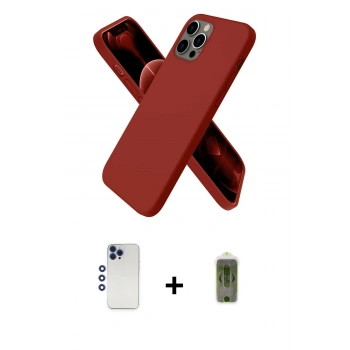MARSİLYAN™- iPhone 12 Pro Max Kılıf Kozmos Yansıma Özel Seri - Siyah Joko Magic 5D Hayalet Cam + Shine Kamera Lens - LT