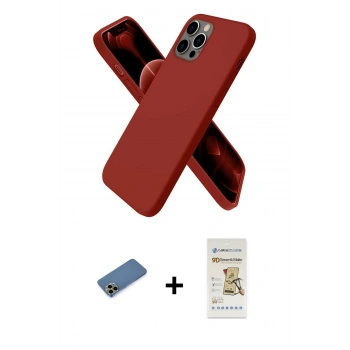 MARSİLYAN™- iPhone 12 Pro Max Kılıf Kozmos Yansıma Özel Seri - Siyah Mat Seramik Nano Ekran Koruyucu + Shine Kamera Lens Koruma Cam - GD