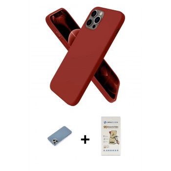 MARSİLYAN™- iPhone 12 Pro Max Kılıf Kozmos Yansıma Özel Seri - Siyah Mat Seramik Nano Ekran Koruyucu + Shine Kamera Lens Koruma Cam - GS