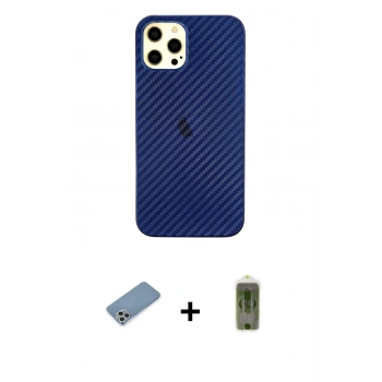 MARSİLYAN™- iPhone 12 Pro Max Kılıf Nova Çizgi - Siyah Joko Magic 5D Hayalet Cam + Shine Kamera Lens Koruma Cam - GS
