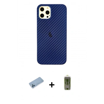 MARSİLYAN™- iPhone 12 Pro Max Kılıf Nova Çizgi - Siyah Joko Magic 5D Hayalet Cam + Shine Kamera Lens Koruma Cam - MI