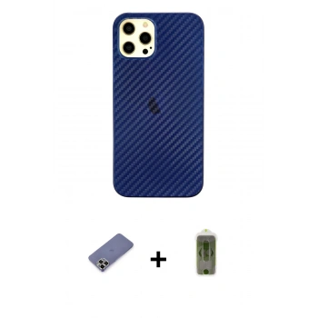 MARSİLYAN™- iPhone 12 Pro Max Kılıf Nova Çizgi - Siyah Joko Magic 5D Hayalet Cam + Metal Kamera Lens Koruma Cam - GD