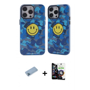 MARSİLYAN™- iPhone 12 Pro Max Kılıf Nova Doku Koleksiyonu - Şeffaf Temperli Cam Ekran Koruyucu + Shine Kamera Lens Koruma Cam - MI