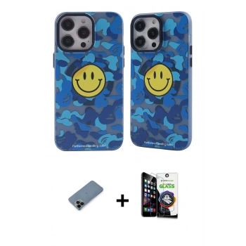 MARSİLYAN™- iPhone 12 Pro Max Kılıf Nova Doku Koleksiyonu - Şeffaf Temperli Cam Ekran Koruyucu + Shine Kamera Lens Koruma Cam - SH