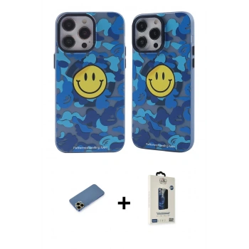 MARSİLYAN™- iPhone 12 Pro Max Kılıf Nova Doku Koleksiyonu - Siyah Bilvis Hayalet Cam Ekran Koruyucu + Shine Kamera Lens Koruma Cam - GD