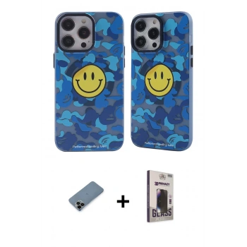 MARSİLYAN™- iPhone 12 Pro Max Kılıf Nova Doku Koleksiyonu - Siyah Bilvis Hayalet Cam Ekran Koruyucu + Shine Kamera Lens Koruma Cam - SH
