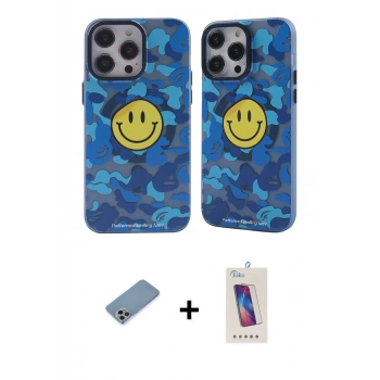 MARSİLYAN™- iPhone 12 Pro Max Kılıf Nova Doku Koleksiyonu - Siyah Joko 5D Cam + Shine Kamera Lens Koruma Cam - GI