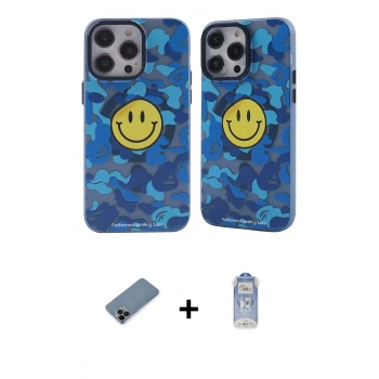 MARSİLYAN™- iPhone 12 Pro Max Kılıf Nova Doku Koleksiyonu - Siyah Joko Magic 5D Cam + Shine Kamera Lens Koruma Cam - SH
