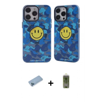MARSİLYAN™- iPhone 12 Pro Max Kılıf Nova Doku Koleksiyonu - Siyah Joko Magic 5D Hayalet Cam + Shine Kamera Lens Koruma Cam - MI