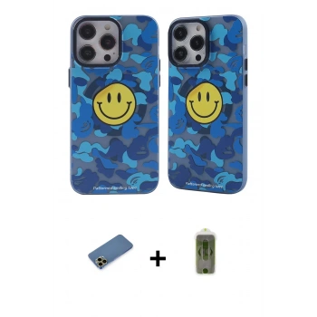 MARSİLYAN™- iPhone 12 Pro Max Kılıf Nova Doku Koleksiyonu - Siyah Joko Magic 5D Hayalet Cam + Shine Kamera Lens Koruma Cam - GD