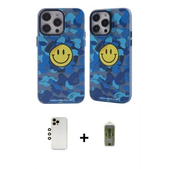 MARSİLYAN™- iPhone 12 Pro Max Kılıf Nova Doku Koleksiyonu - Siyah Joko Magic 5D Hayalet Cam + Shine Kamera Lens - GD