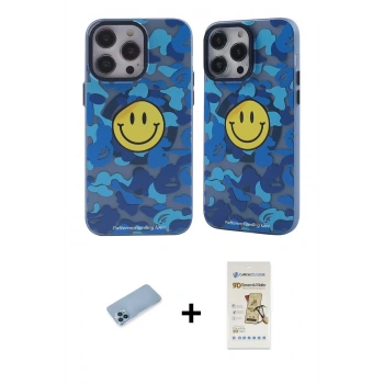 MARSİLYAN™- iPhone 12 Pro Max Kılıf Nova Doku Koleksiyonu - Siyah Mat Seramik Nano Ekran Koruyucu + Shine Kamera Lens Koruma Cam - MI