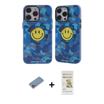 MARSİLYAN™- iPhone 12 Pro Max Kılıf Nova Doku Koleksiyonu - Siyah Mat Seramik Nano Ekran Koruyucu + Shine Kamera Lens Koruma Cam - PE