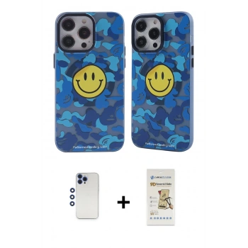 MARSİLYAN™- iPhone 12 Pro Max Kılıf Nova Doku Koleksiyonu - Siyah Mat Seramik Nano Ekran Koruyucu + Shine Kamera Lens - LT